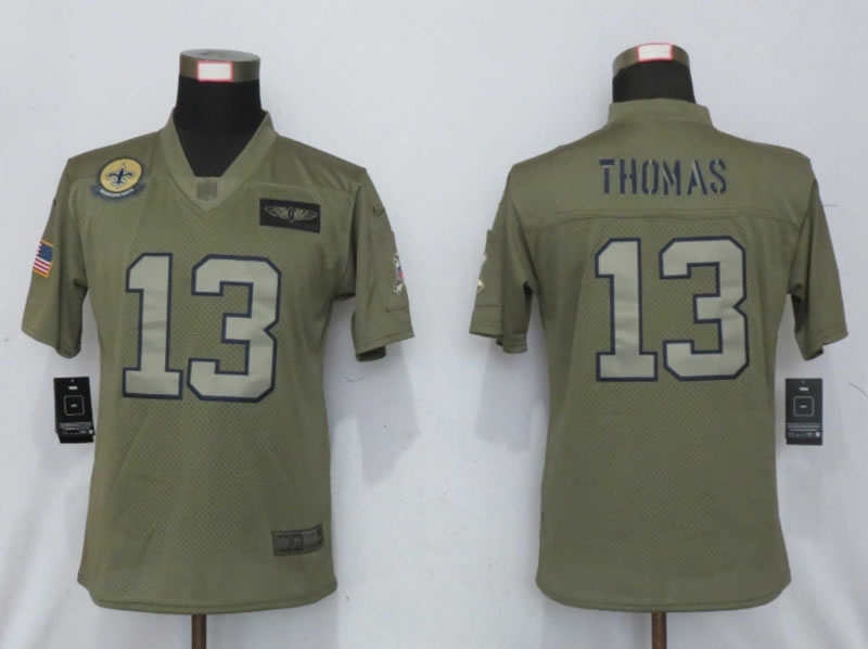 Women Nike New Orleans Saints 13 Thomas Nike Camo 2019 Salute to Service Limited Jersey,We sell and wholesale Women Nike New Orleans Saints 13 Thomas Nike Camo 2019 Salute to Service Limited Jersey on line form chian!